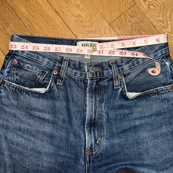 Agolde Women's High Rise Jeans - Blue - Picture 7 of 9